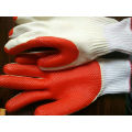 T / C оболочки ламинированные латексные пальмы защитные рабочие перчатки работы (S8001)